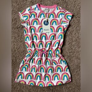 NWT Hatley Girls Pretty Rainbows Drop Waist Dress